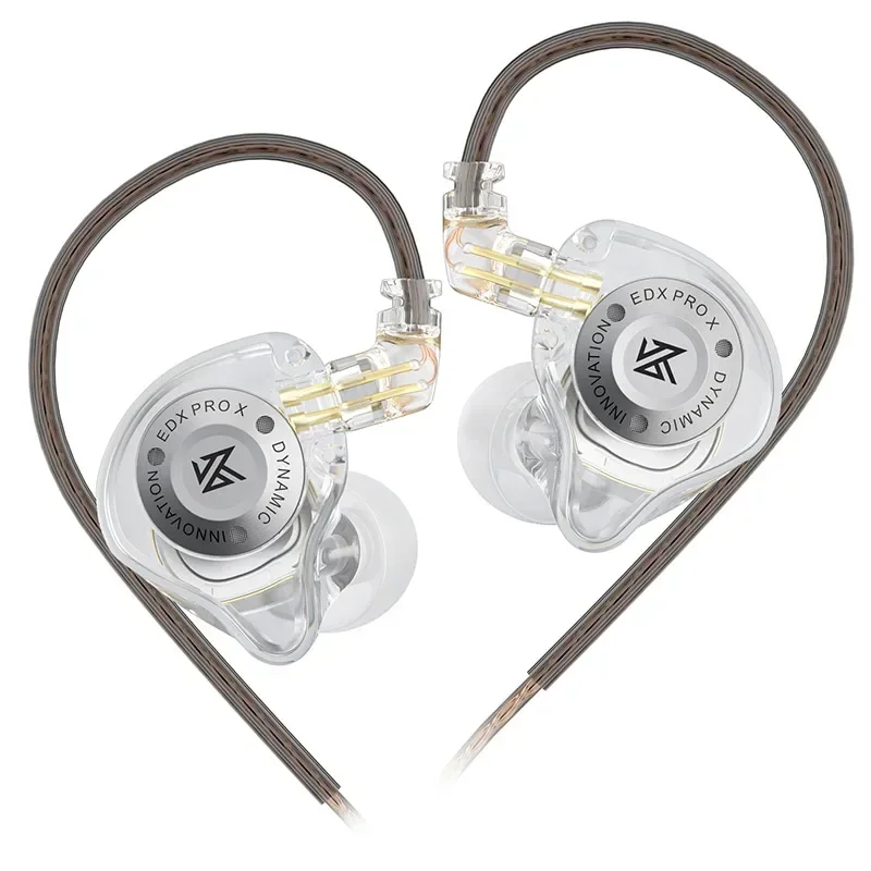 KZ EDX PRO X Dynamic Drive Earphone HIFI Bass Earbud DJ Sport Music Cancelling Headsets 2PIN Cable KZ ZSTX ZSN PRO X EDC EDA ZVX: Niebieski