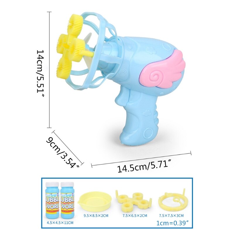 draussen Spiel für Kleinkind Automatische Haar Trockner bilden blasiert Hersteller Dual Kopf Propeller blasiert Spielzeug blasiert Blasen Sport Spielzeug