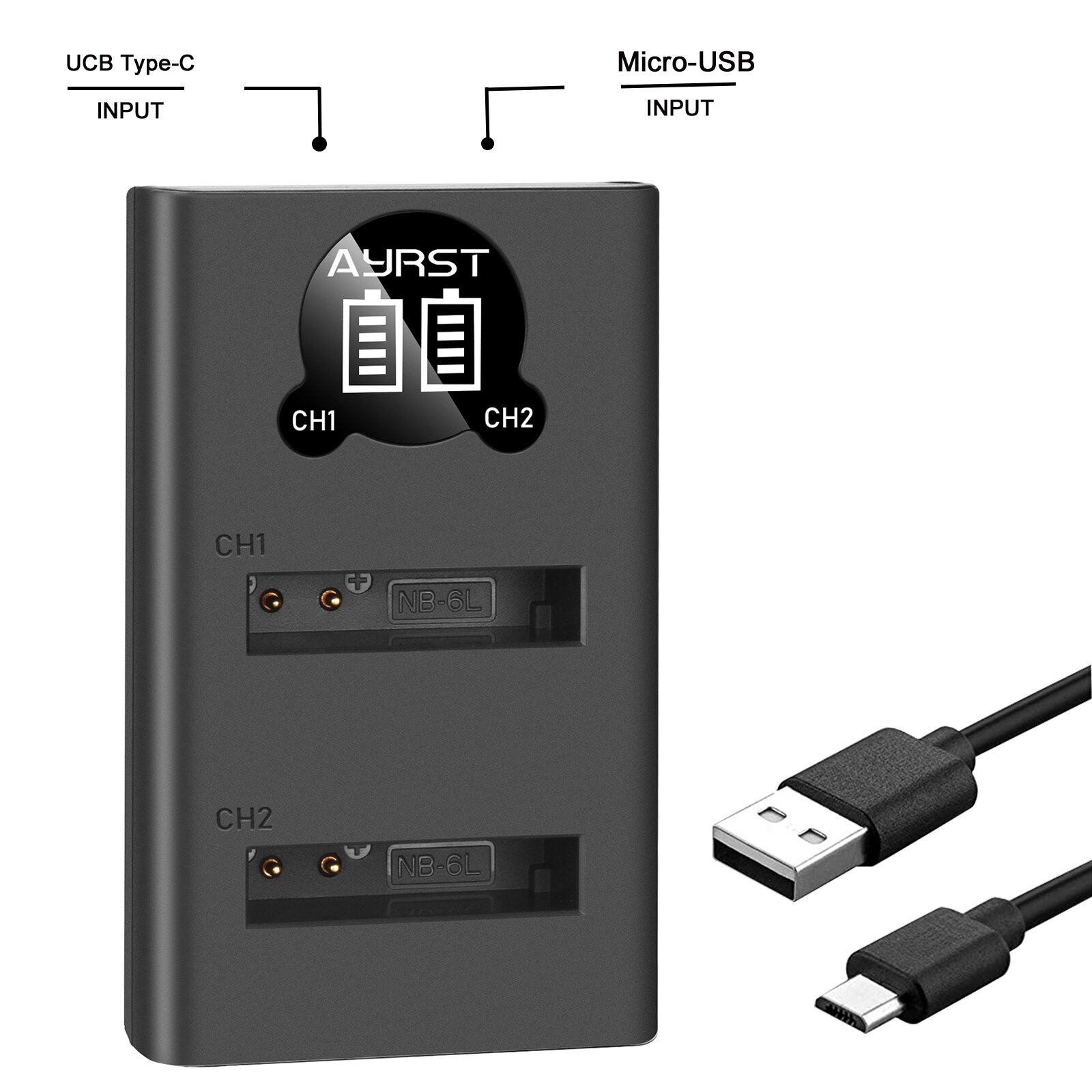 1800mAh NB-6LH NB-6L camera battery + USB Charger for Canon PowerShot D10 D20 D30 S90 S95 SX260 SX280 SX540 SX700 NB6L Batteries