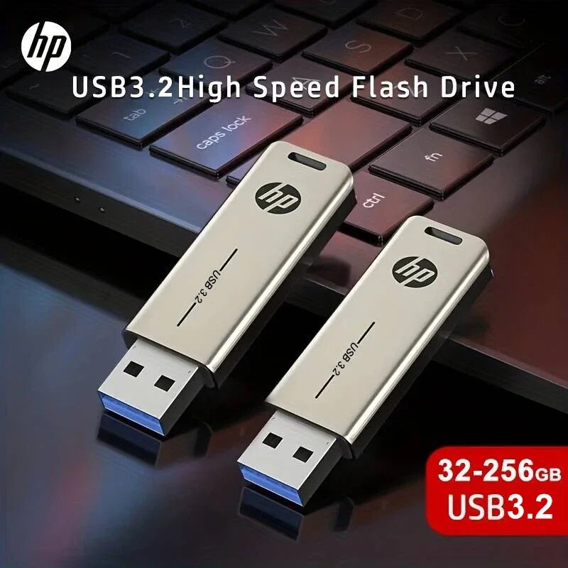 HP-Clé USB en métal haute vitesse, clé USB personnalisée, clés créatives, X796W, USB 3.2, 256 Go, 128 Go, 64 Go, 32 Go