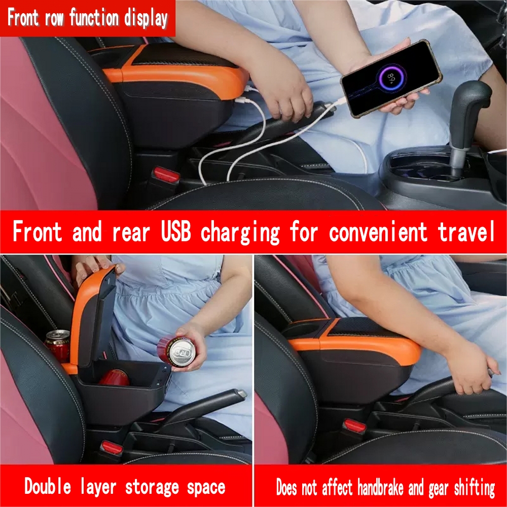 Accoudoir Central pour Voiture Volkswagen Golf 7, Pièces Intérieures, Bras de Console, Support Coudé de Rangement USB