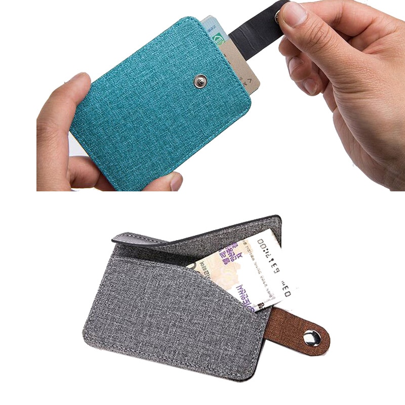 KUDIAN BEAR Minimalist Credit Card Holder Thin Wallet Purse Men Women Bus Card Case Organizer Coin Pocket Tarjetero BID144 PM49