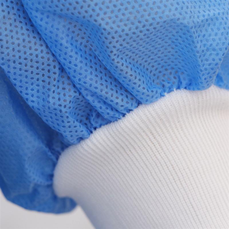 Ropa protectora desechable no tejida, ropa de seguridad transpirable impermeable, ropa de enfermería, 10 piezas/100 piezas