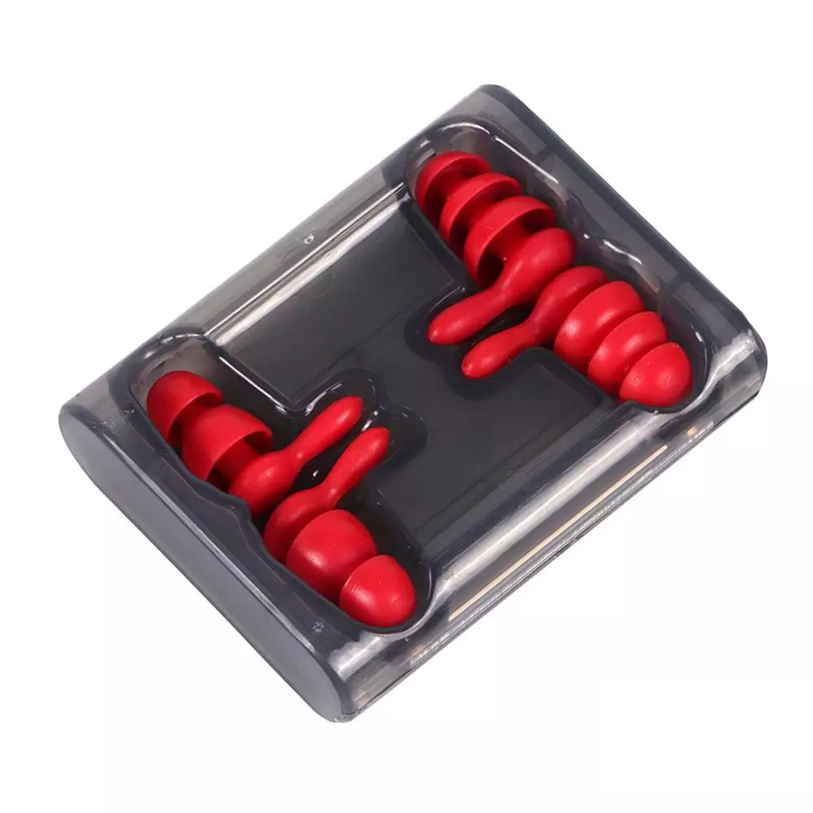 2 Pairs Soft Silicone Ear Plug Noise Cancelling Ear Plugs Reusable Sound Blocking Reduction Ear Buds for Sleeping Snoring Travel: Red