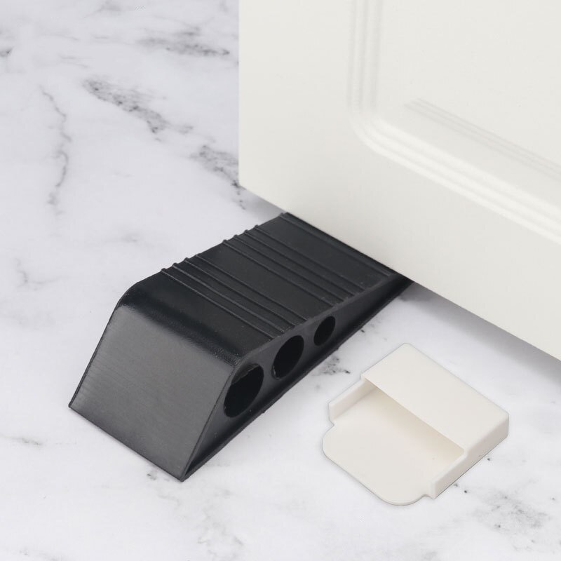 Door buffer, magnetic door buffer, stainless steel bracket, noise free floor door buffer, door protection function: Black