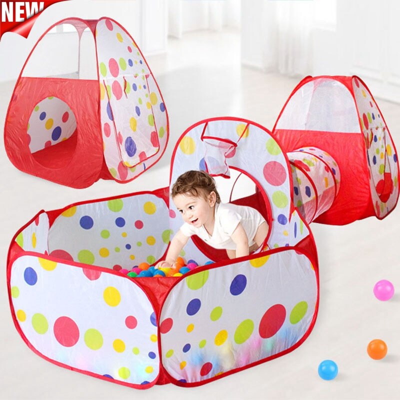 3 Stks/set Baby Bal Zwembad Speeltuin Kinderen Droog Zwembad Ballen Pit Groter Kinderen Tent Draagbare Baby Box Game Spelen huis Speelgoed