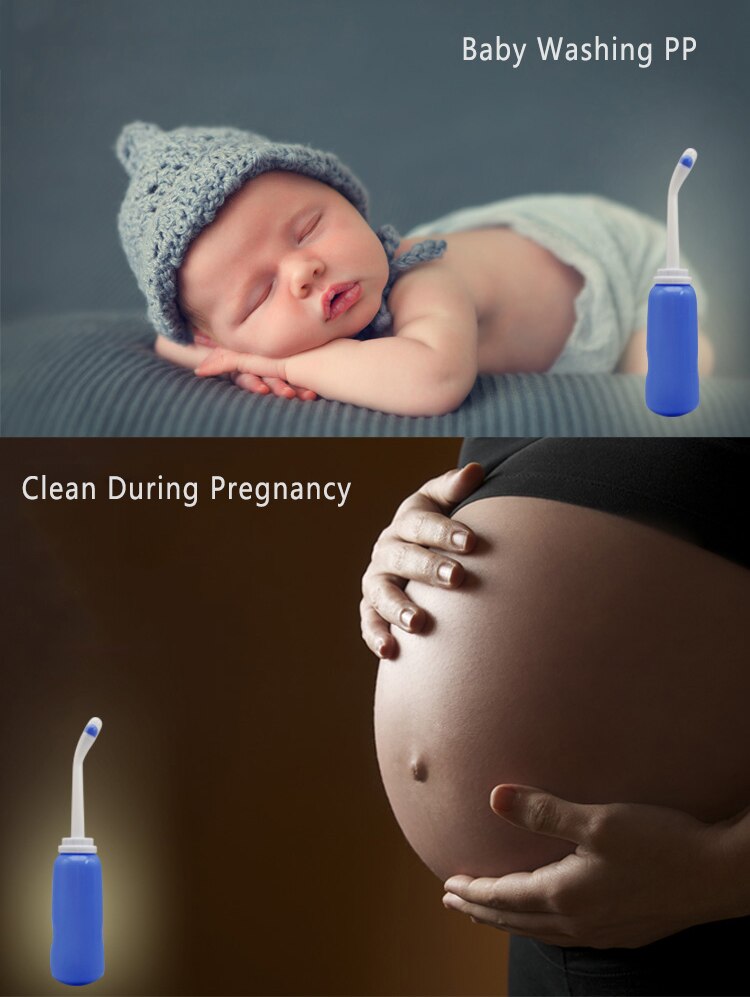 1pc 500ml Hygiene Sprayer Personal Cleaner Hand Held Toilet Bidet Tackle Hygiene Washing Travel Portable Bottle