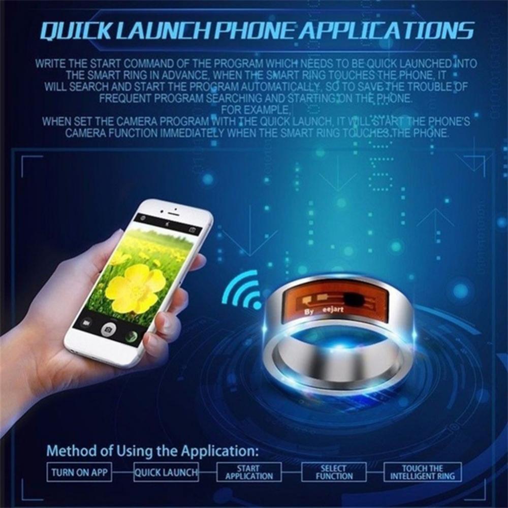 Waterproof multifunctional NFC smart digital smart ring for Android window technology smart wearable ring smart ring