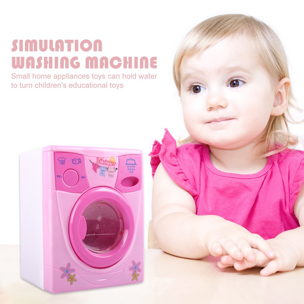 Simulation électronique Machine à laver jouets enfants Mini semblant jouer jouet enfants semblant jouer jouets petits appareils