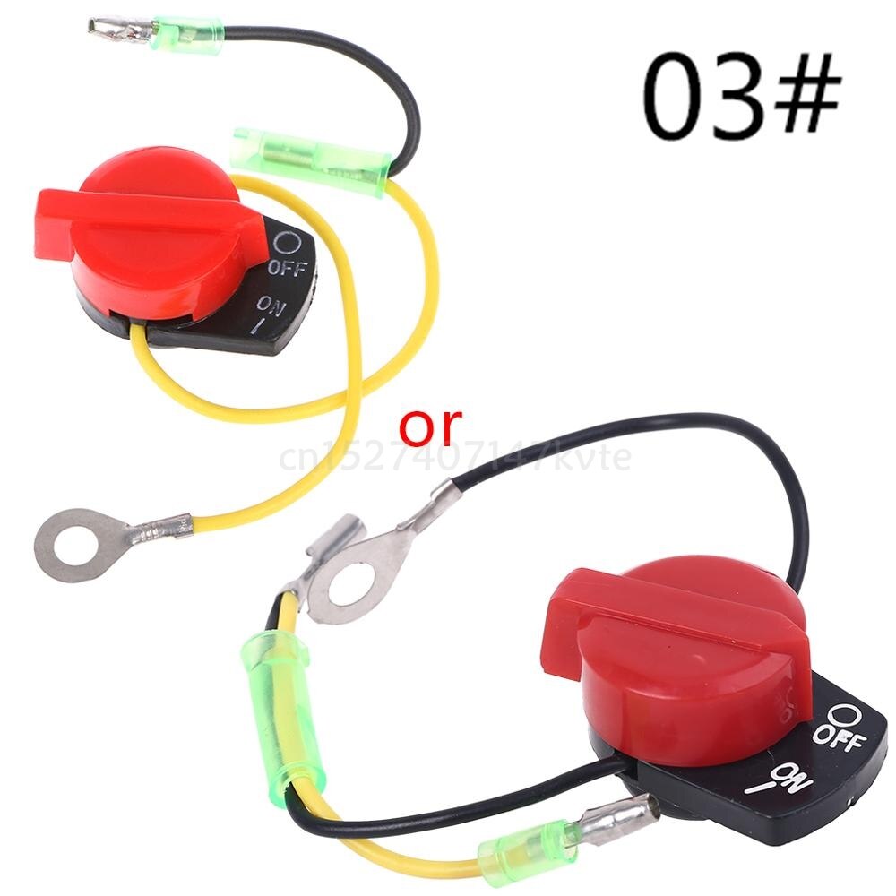 Ootdty metal switch motor effekt stop on off kill switch kontrol til honda  gx110 gx120 gx160 gx200 gx240: 3 ledninger