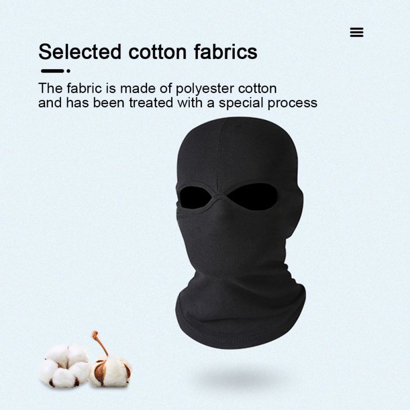 Cagoule d'hiver, masque facial complet, bonnet de cyclisme en plein air, élastique, respirant, , coupe-vent