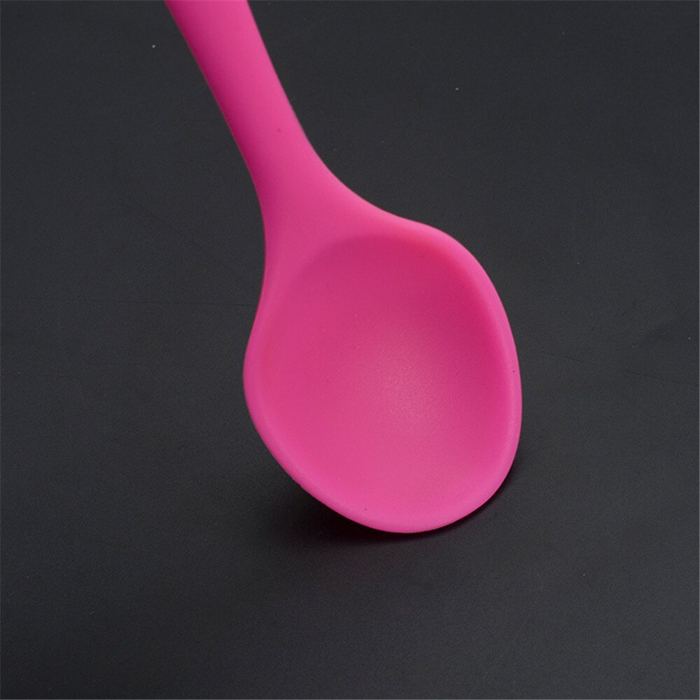 Gâteau beurre spatule Silicone cuillère cuillère à mélanger ustensiles de cuisine à Long manche vaisselle cuisine soupe cuillères mélangeur outils de cuisson