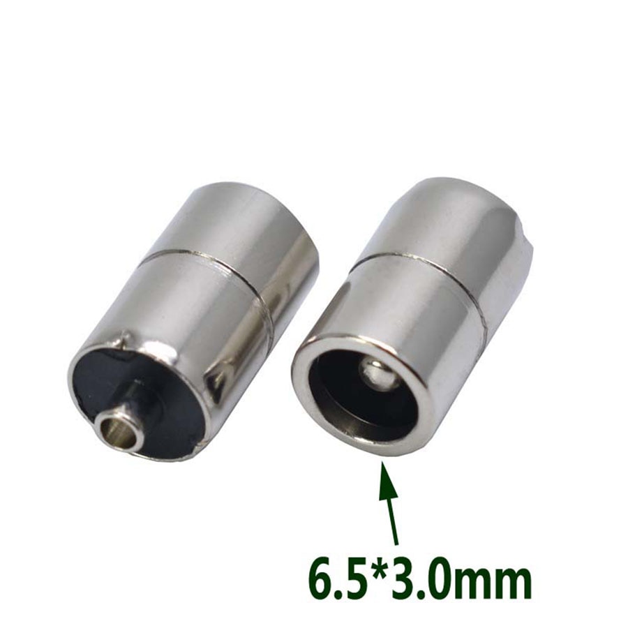 EClyxun 1 piezas DC Power Jack conector 5,5 * x2.1/6,5x3,0mm/7,4x5,0mm /5,0x3,0mm/6,0x4,4mm/3,5x1,35mm/4,0x1,7mm de Metal adaptador de enchufe