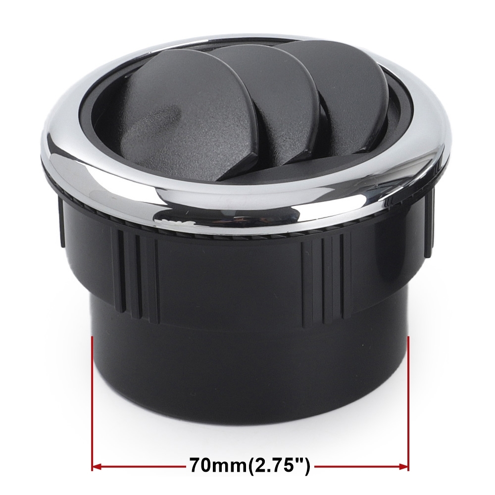 80MM Universele Knop Type Rotatie Luchtuitlaat Vent Auto Vent Dashboard Airconditioning Vent Deflector voor Camper Caravan Truck