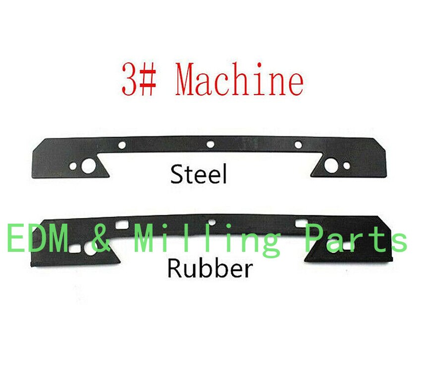 1Set Steel + Rubber Milling Machine Saddle Knee Wiper Plate Steel Rubber 346mm CNC Mill For Bridgeport