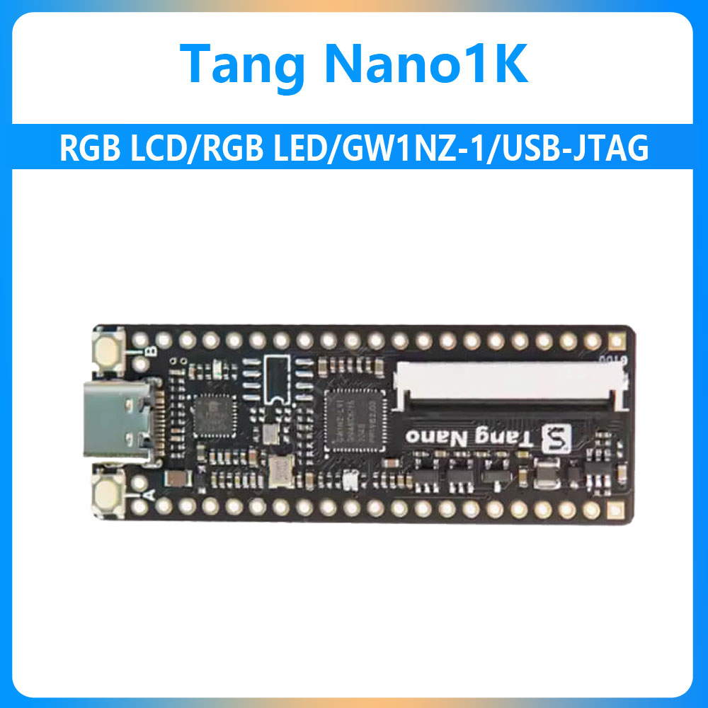 Sipeed lichee tang nano 1k fpga mini usb-jtag kredsløbsudviklingskort  gw1nz-1 kan tilgå rgb lcd