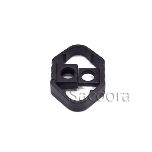 Beam rope clamp Cord Slider Drawstring Plastic Rope Clamp Cord Lock Symmetrical Stopper Black Spring buckle: 100pcs / Style3