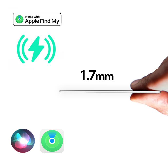 Apple Find my samrt-tarjeta localizadora de etiquetas para iPhone, billetera antipérdida, buscador de equipaje, rastreador, dispositivo de seguimiento airtag