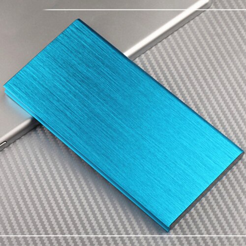 50000- mah-powerbank mit 2 usb-anschlüssen und led-schnellladefunktion, externes ladegerät, geeignet für outdoor-reisen und camping: Blau