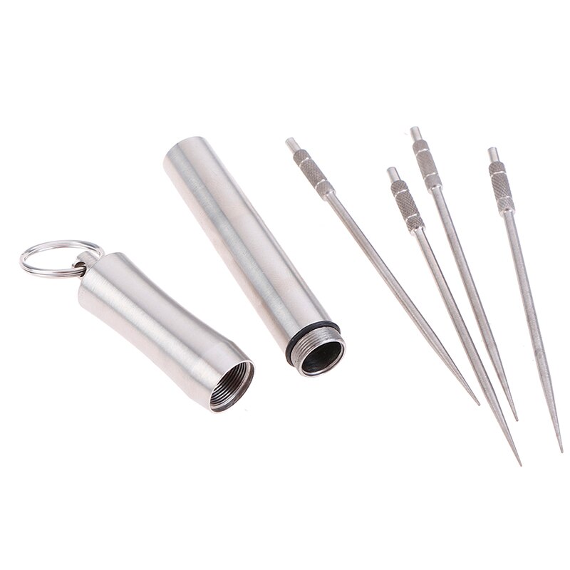 Useful Portable Stainless Steel Toothpick Holder Outdoor Rustproof Waterproof Household Travel Seal Box Holder Storage Toothpick