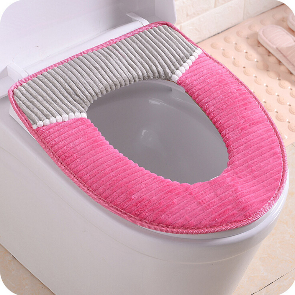 Corduroy PU Closestool Soft Warmer Alle Vorm Badkamer Protector Wc Cover Seat Deksel Pad Herbruikbare duurzaam Niet giftig schoon