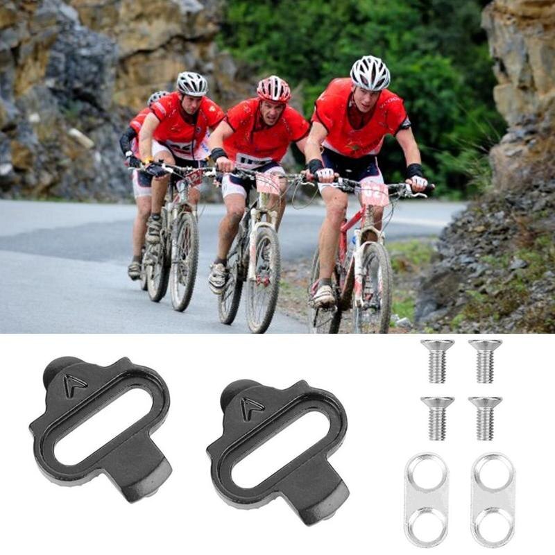 Camping Mini Bike Self-locking Pedal Cleats Set Cycling Pedal Accessories Steel Screws For Bicycle Cleat