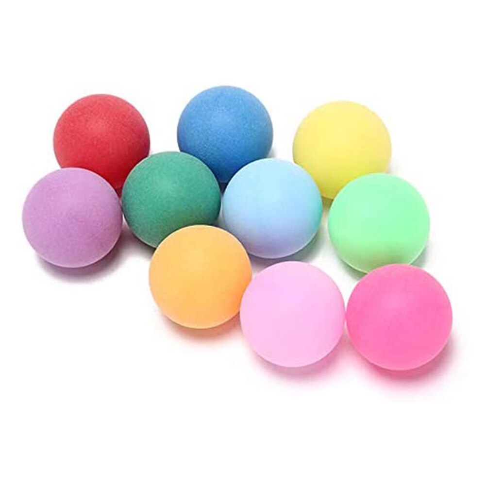 Pelotas de tenis de mesa de 40mm, 50 Uds. De Pelotas de Ping Pong de colores aleatorios de 2,4g, accesorios deportivos para juegos al aire libre