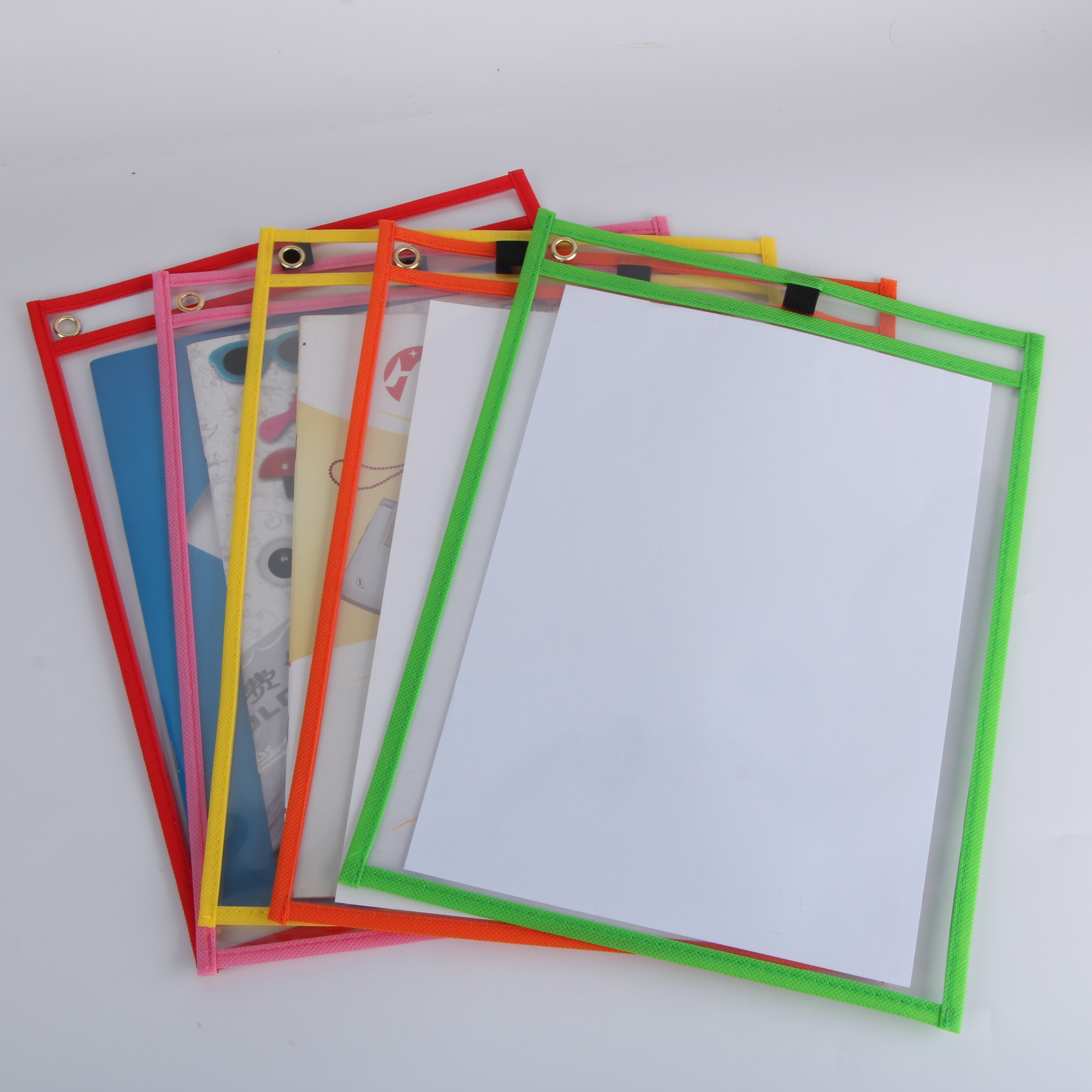 Transparent Dry Erase Pockets Erasable Teaching Practice Drawing Markers Dry Erase Board For Kids Whiteboard Writing Practice