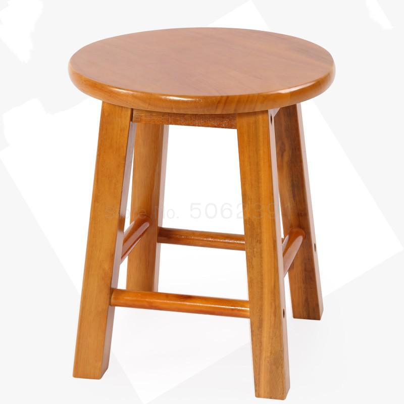 Taburete de madera maciza para el hogar, silla pequeña creativa para adultos, sala de estar de madera para banco pequeño, banco para niños