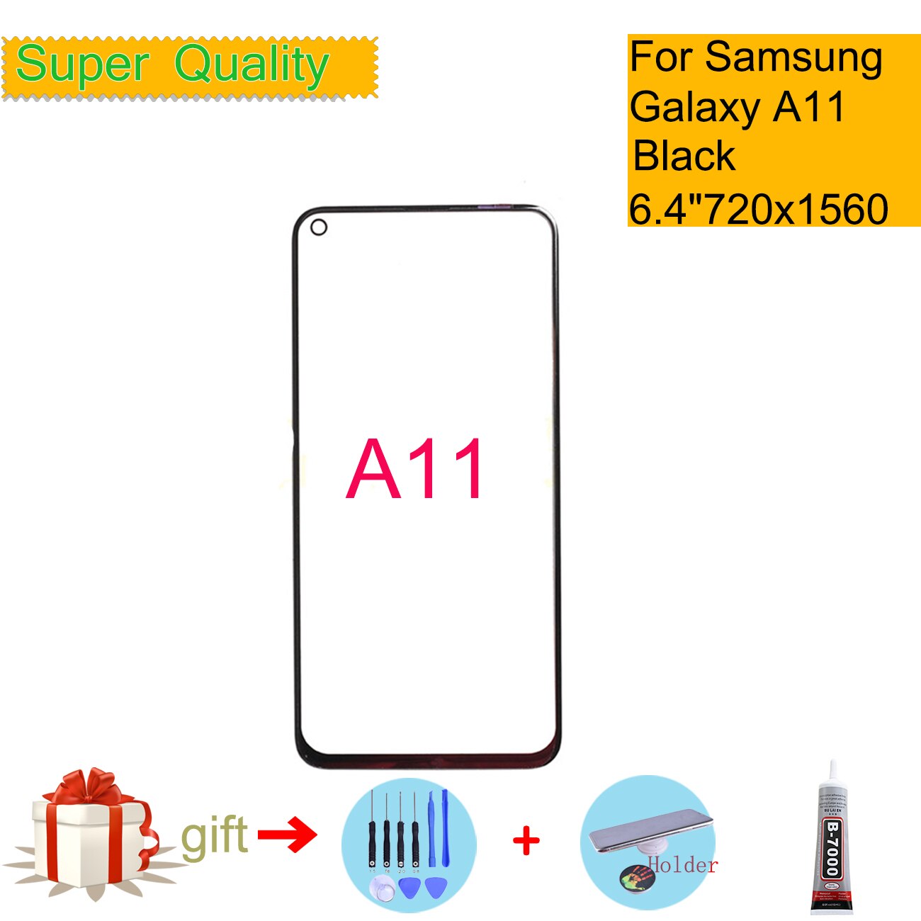 Replacement For Samsung Galaxy A11 Touch Screen Front Glass Panel LCD Outer Display Lens A11 A115 SM-A115F/DSN Front Glass