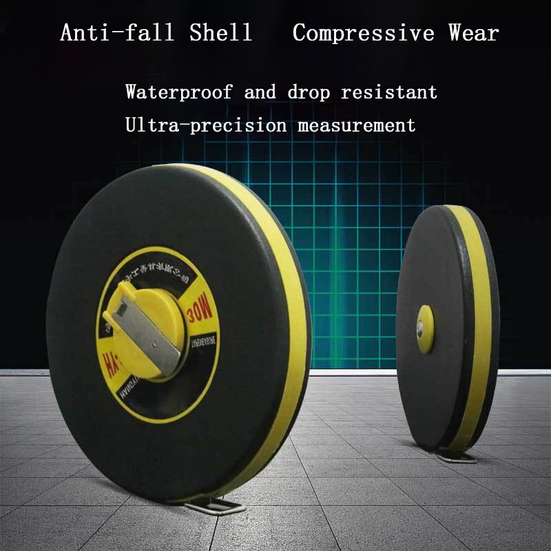 20m 30m 50m 100m Retractable Fiberglass Soft Measuring Tape Skyasia Metric Fiber Water Proof Leather Tape Mesure