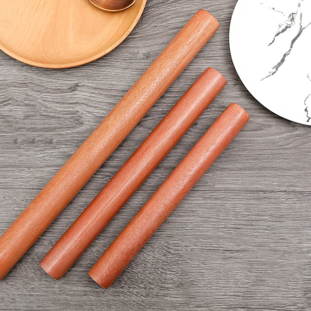 25/30/40CM Solid Wood Rolling Pin Pie Crust Pizza Crust Dumpling Dough Fondant Cake Decorating Roll Kitchen Accessories Stick