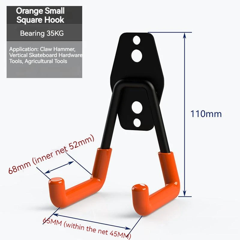 1/10PC Heavy Duty Metal Hook Garage Organizer Wall Mount Bicycle Hanger Hooks Anti-slip Storage Hook Garage Storage Tool: PURPLE