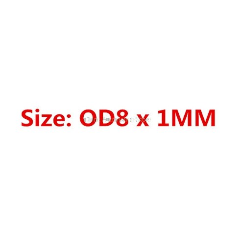 100 Stuks Zwart Nitril butadieen "O" Type Afdichting Rubber Ring Pakkingen 4.5/5/5.5/6 /6.5/7/8/9/10/11/12/13/* 1 MM: 1mm X 8