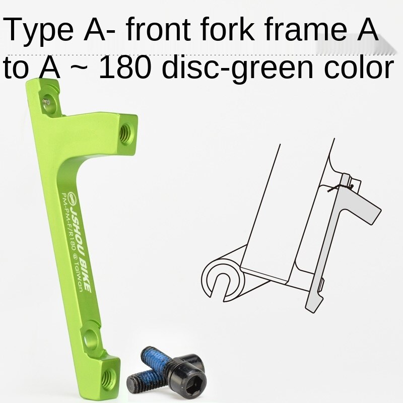 Bicycle Mountain Bike Disc Brake Transition Socket 160 Bicycle 180 203 Disc Fork Rear Brake Transition Socket: W