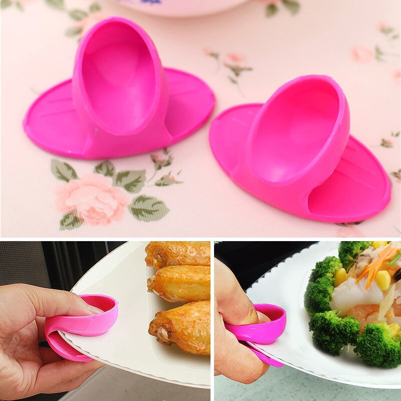 1Pcs Microwave Oven Mitts Kitchen Convenient Insulated Silicone Glove Finger Protect Wise Cook Kitchen Tool Gloves