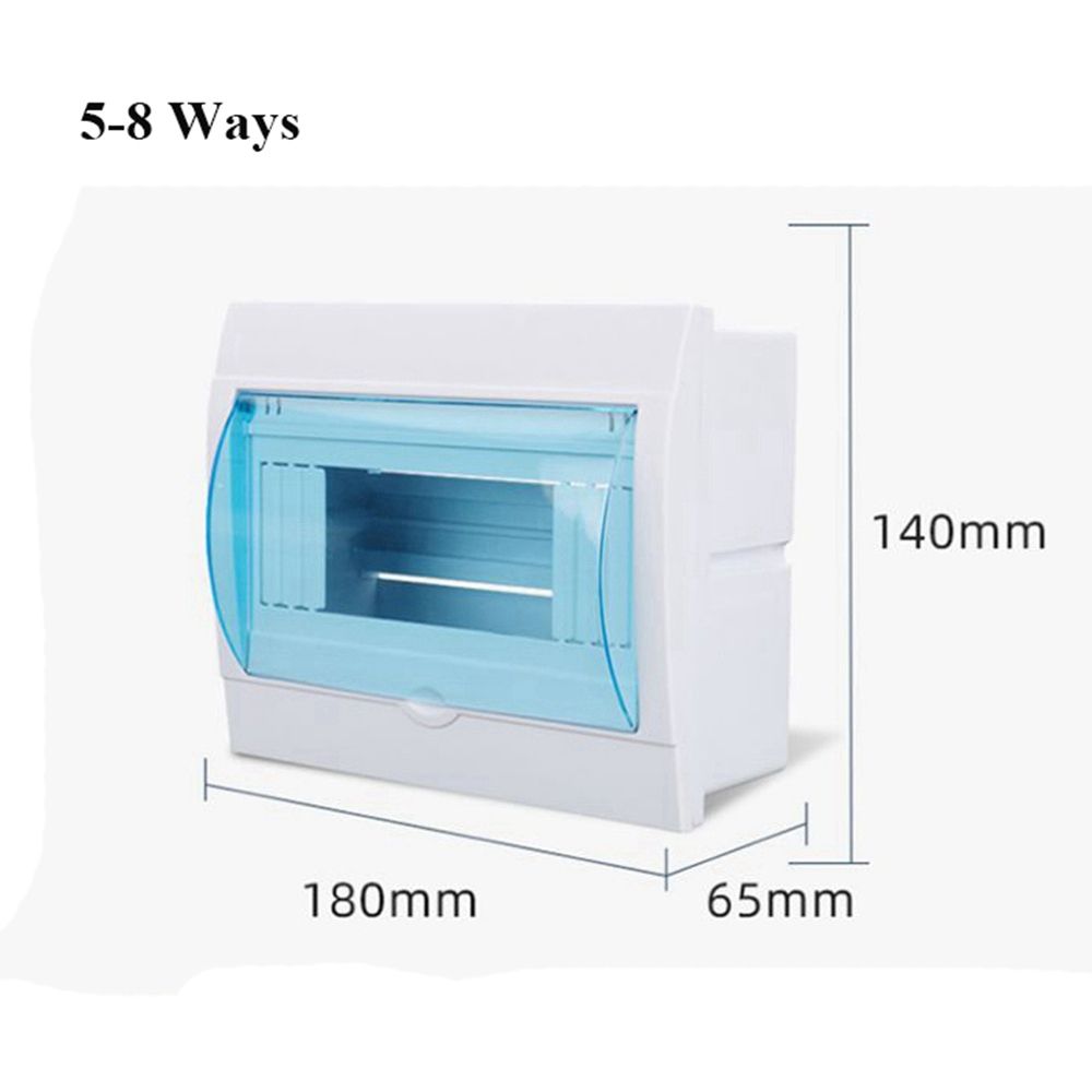 2-3/3-4/4-6/5-8/9-12 Ways Outdoor Project Case Electric Transparent Cover Plastic Boxes Distribution Protection Box: 5-8Ways
