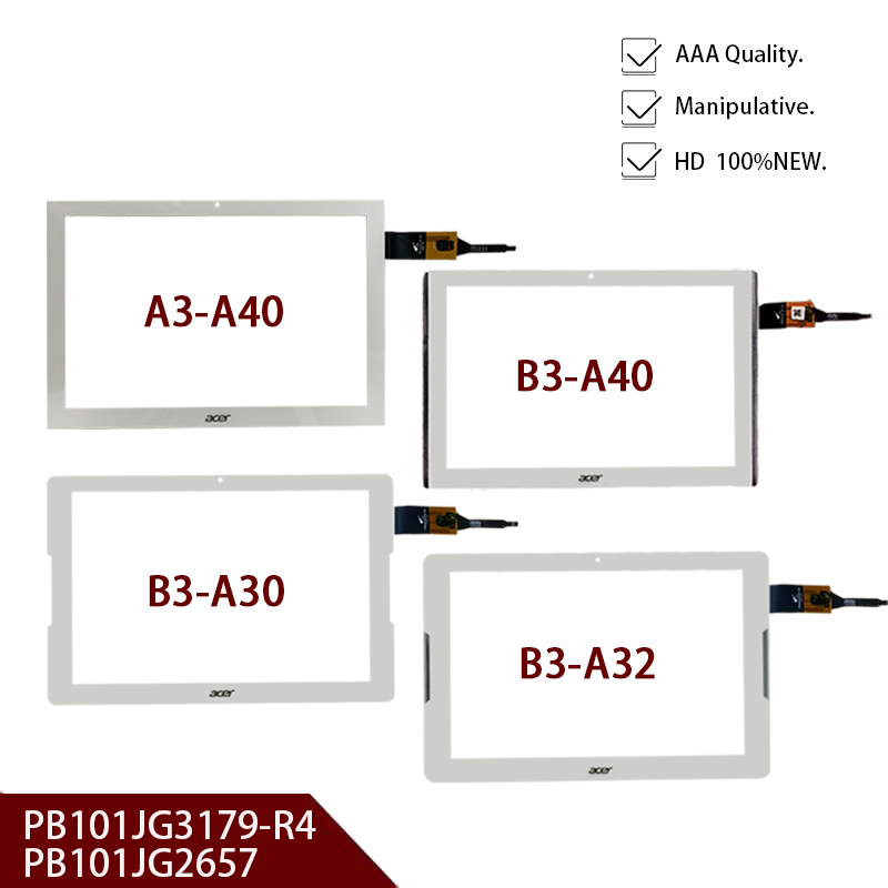 For Acer Iconia One 10 Capacitive touch screen PB101JG3179-R4 PB101JG2657 B3-A30 B3-A40 B3-A32 A3-A40 Glass Digitizer Sensor