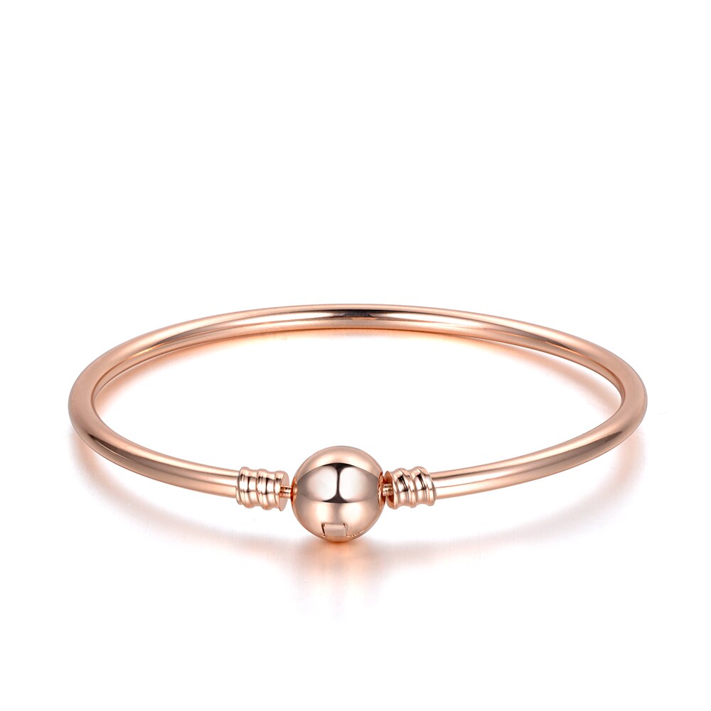 Lokaer Neo-Gothic Style Round Buckle Bracelets Diy Charm Beads Bracelet Bangle Jewelry For Women Girls Pulseira PABR502