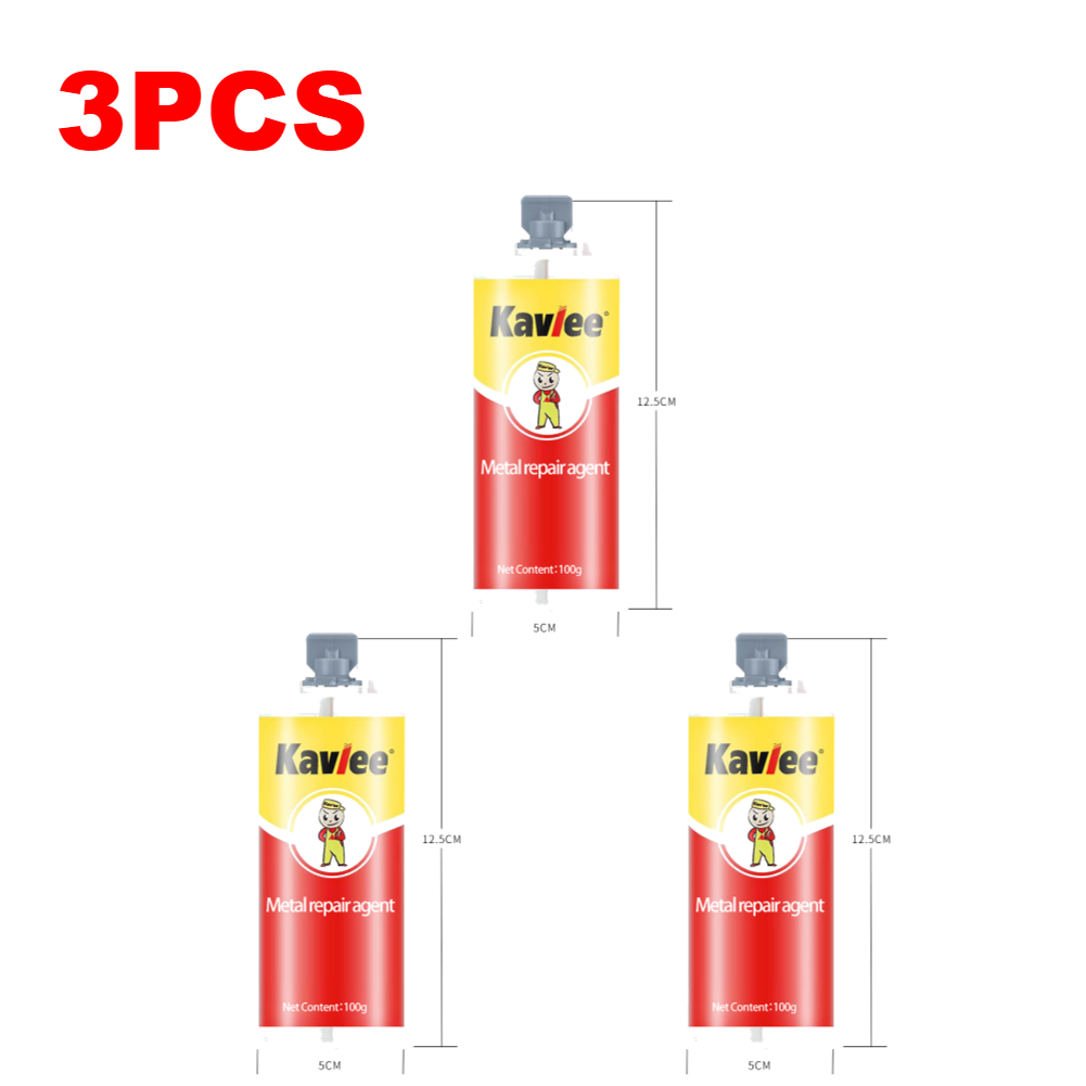 1-6 Stuks Metaal Reparatie Lijm Sneldrogend Lassen Lijm Sterke Gietijzer Repareren Lijm Hittebestendigheid Reparatie Lijm agent: Blauw