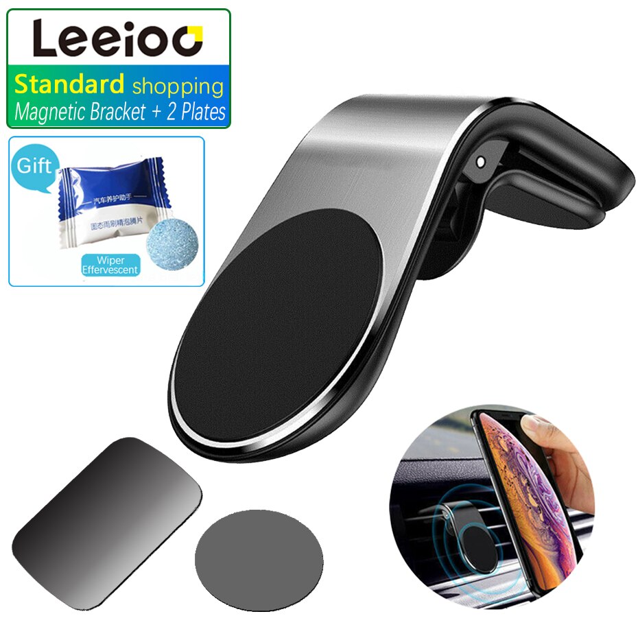 Leeioo bilholder til telefon i bil mobil support magnetisk telefonholder til tablets og smartphones suporte telefone