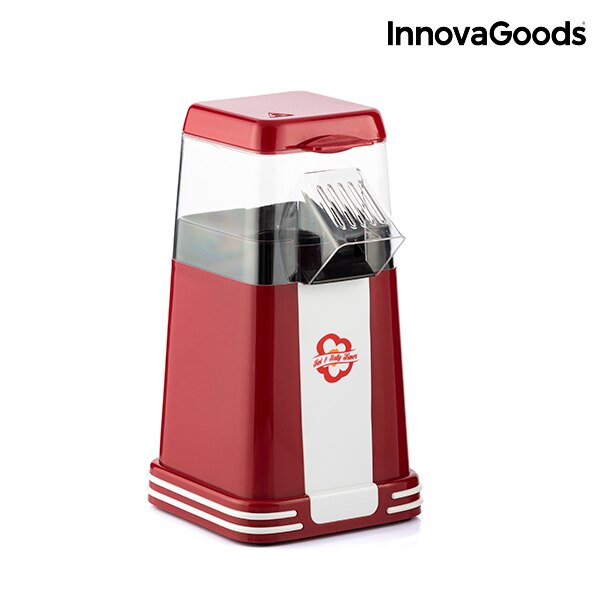InnovaGoods-máquina para hacer palomitas de aire y salada, 1200W, Color Rojo