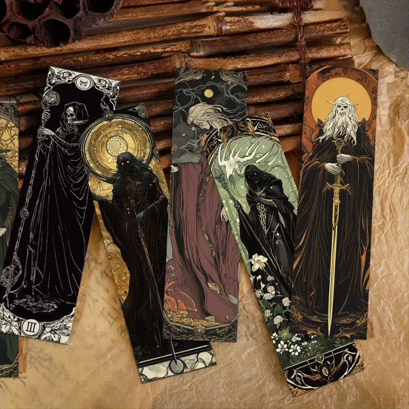 30 stk. gotisk mørk troldmand bogmærker læsebøger side mærkning studerende dekorere