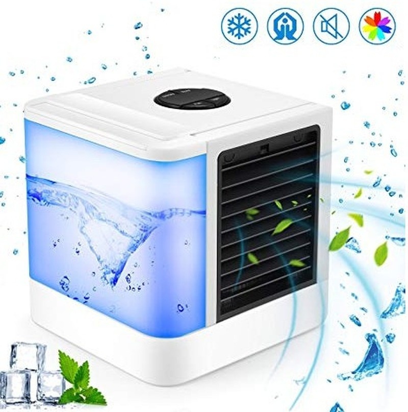 Air Cooler Fan Air Personal Space Cooler Portable Mini Air Conditioner Device cool soothing wind for Home room Office Desk