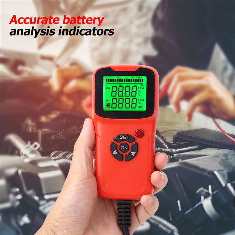 12V Digital Lcd Battery Tester Analyzer For Car Alternator Level Indicator Battery Analyzer Load Tester Automatic Diagnosis