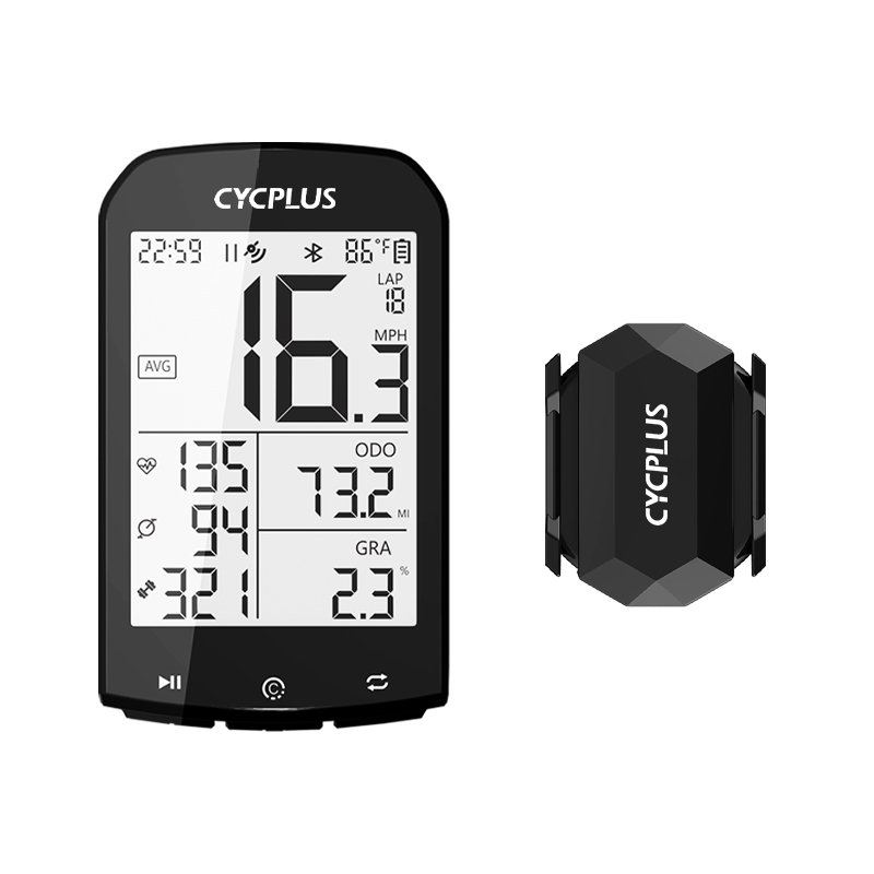 CYCPLUS Bicycle Computer Speed Cadence Sensor Cycling Bike Speedometer Bluetooth 4.0 ANT+ For Garmin Cateye Bryton Zwift: C3 M1