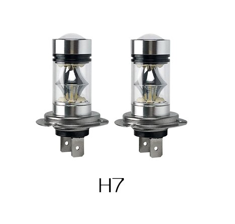 Bostar-bombilla LED de alta potencia de bajo consumo, luz antiniebla de larga vida, H4, H7, H8, H11, 9005/9006, 6000K, 100W, 1000lm, blanca, 2 uds.: H7