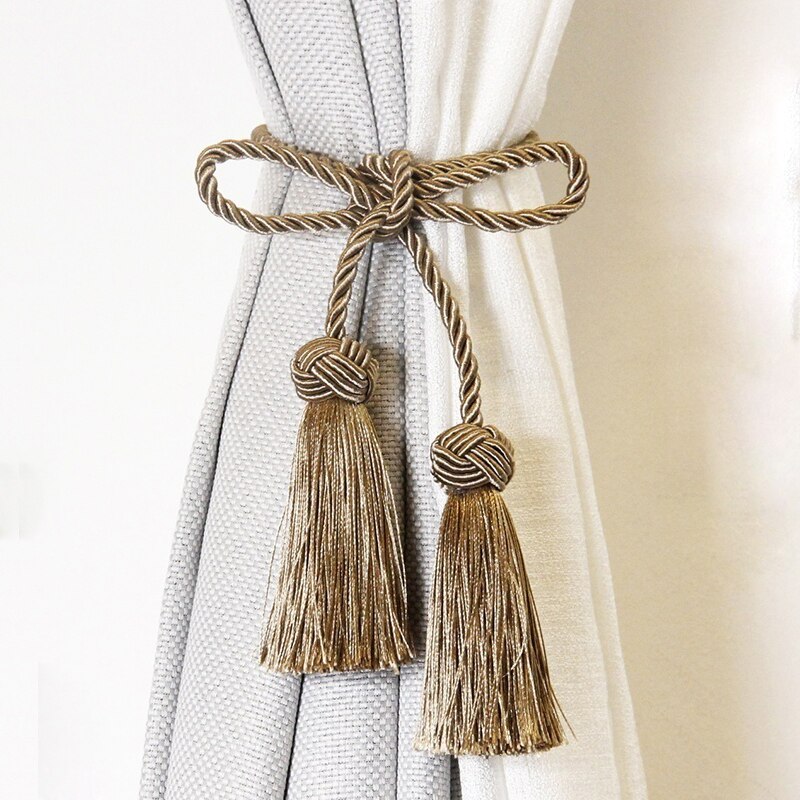 Porte-rideau à franges, 1 pièce, accessoires de salle, corde à boucle, tissage à la main, frange, Bandage, décoration de la maison