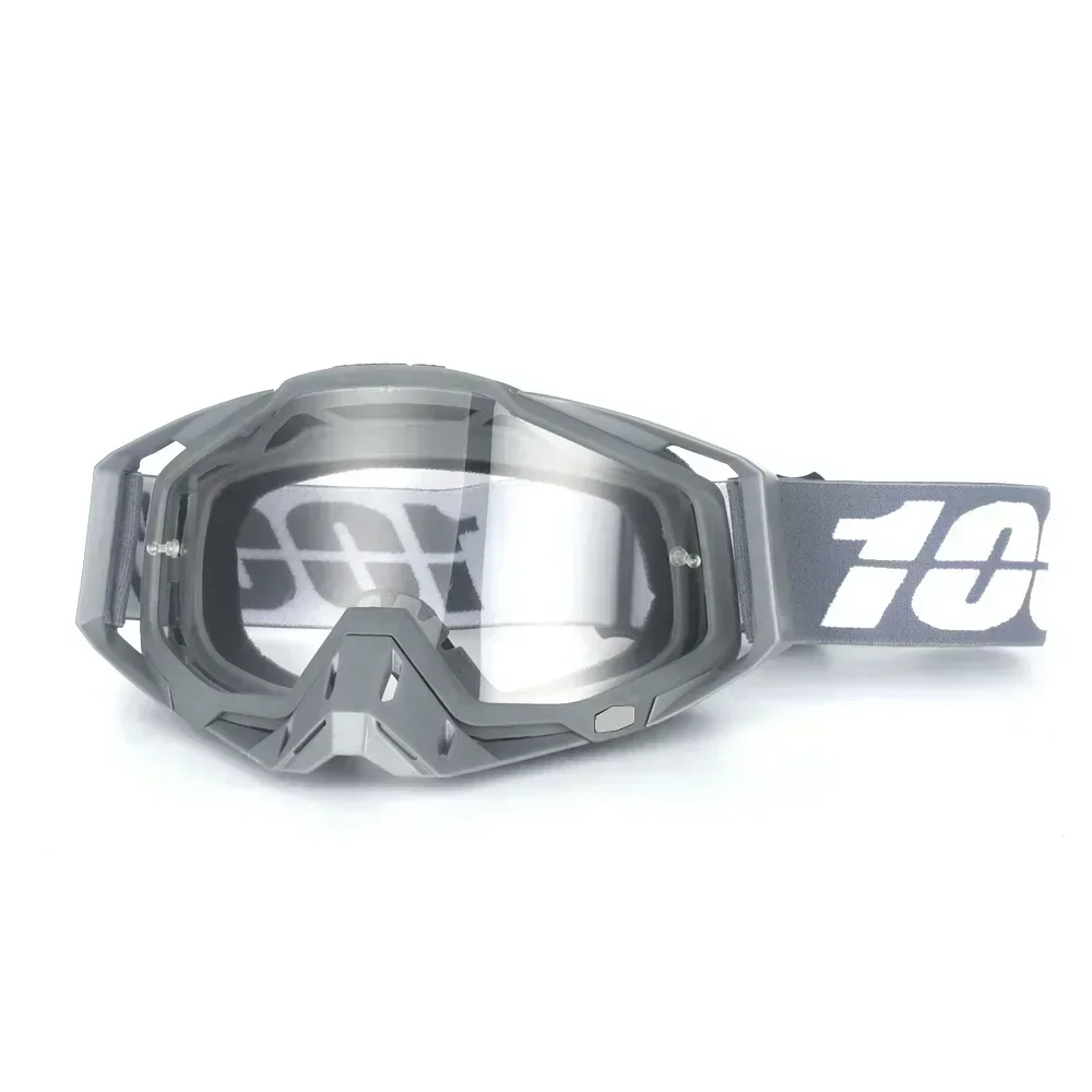 Motocrossglasögon motorcykelglasögon mask vindtät uv-skydd utomhus mtb klättring cykling sport skoter skidglasögon: Champagne