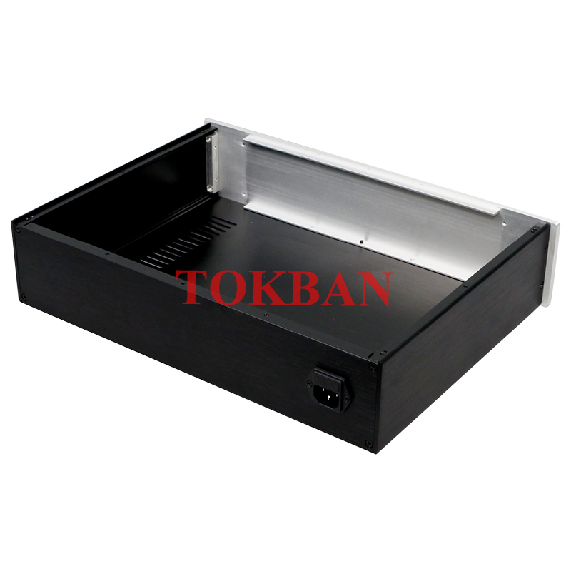 Tokban Audio 4309 431*92*308/358mm All-aluminum Power Amplifier Chassis Enclosure DIy DAC Decoder HFI Preamplifier Case Shell